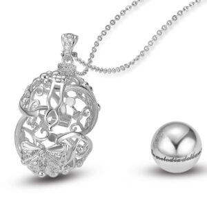 Collana acciaio con Cristalli bianchi