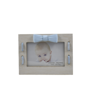 portafoto battesimo bimbo fiocco azzurro