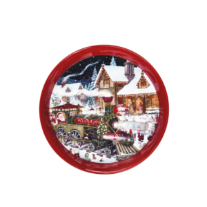 vassoio natale tondo babbo natale