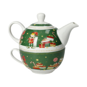 teiera con tazza natale brandani