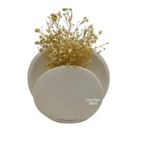 Bomboniera vaso tondo con fiori Claraluna