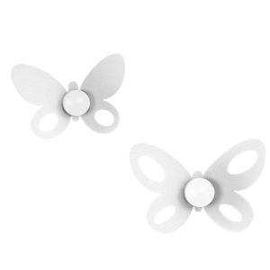 Appendino farfalle bianche set 2 pezzi