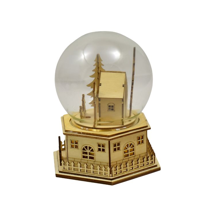 Carillon con casetta e abete in legno - immagine 3