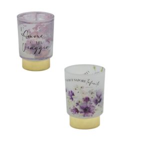 bomboniera lampada Claraluna in vetro decorato