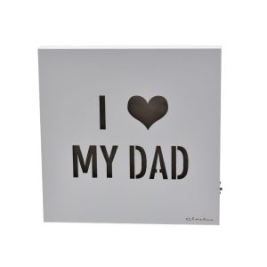 quadretto parete io amo il mio papร