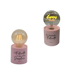 Bomboniera lampada rosa Claraluna
