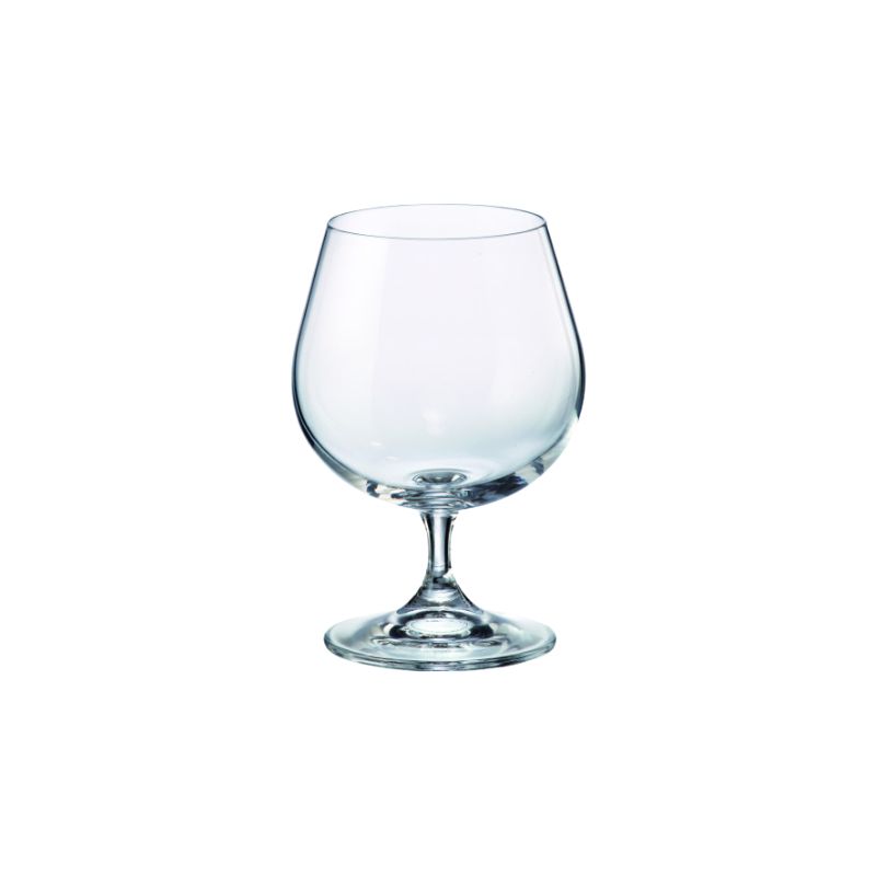 Set 2 Calici  vetro cognac